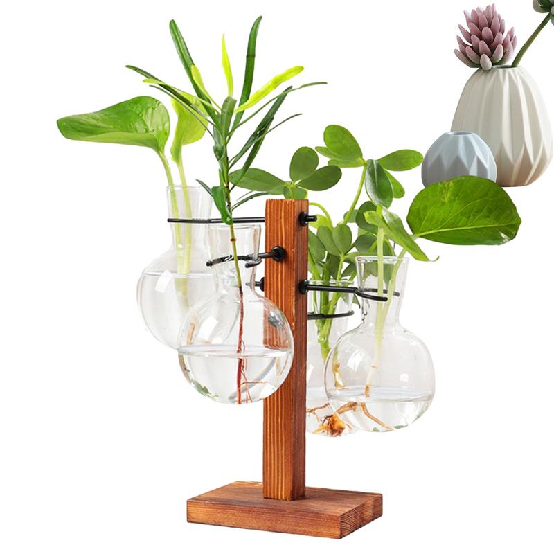 Propagation Station Vase - Moderno Planta Terrário Com Suporte, Hidroponia